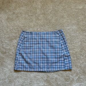 Urban Outfitters | Plaid Blue Mini Skirt